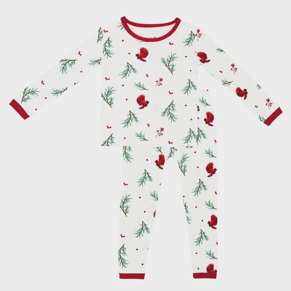 Kyte Baby long sleeve Christmas PJs pajamas - Winterberry (size 7) - Picture 1 of 3